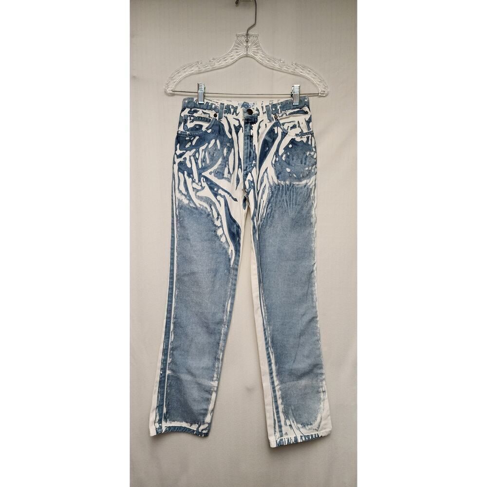Vintage Jeans By Simonetta Boot-Cut Colorblock Denim Jeans Size EUR12/US Small - Picture 3 of 5